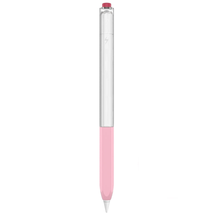 For Apple Pencil 2 AhaStyle PT-LC05 Jelly Style Translucent Silicone Protective Pen Case(Pink) by AhaStyle