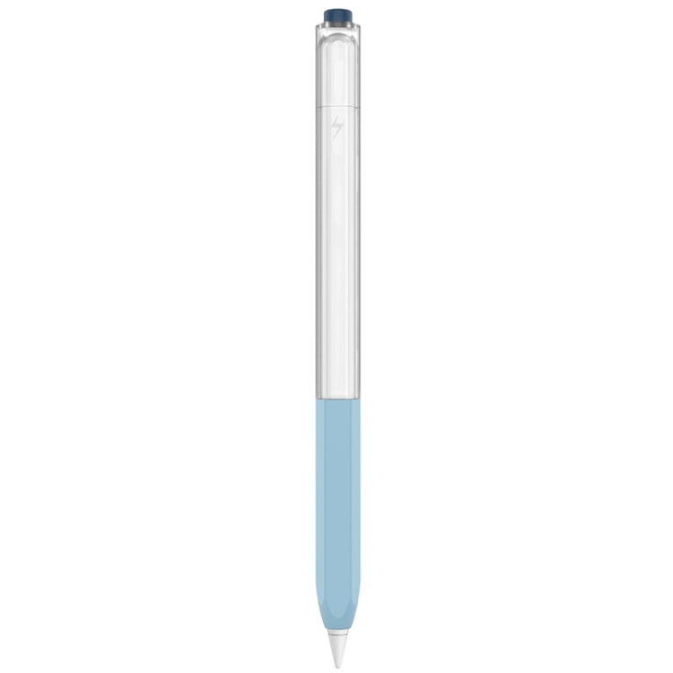 For Apple Pencil 2 AhaStyle PT-LC05 Jelly Style Translucent Silicone Protective Pen Case(Blue) by AhaStyle