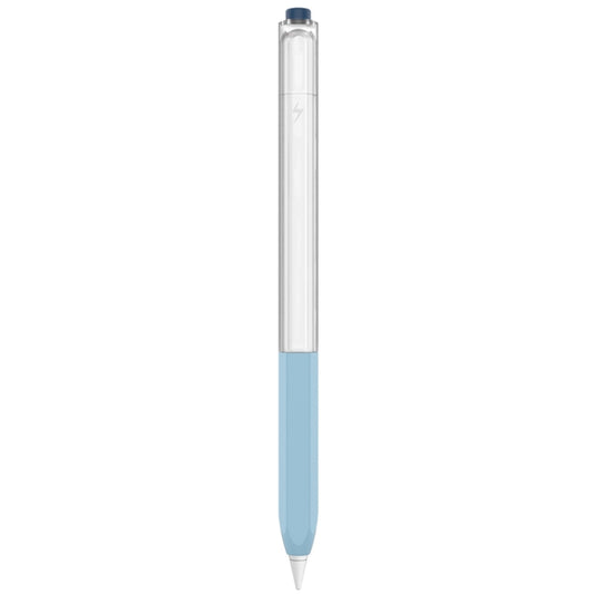 For Apple Pencil 2 AhaStyle PT-LC05 Jelly Style Translucent Silicone Protective Pen Case(Blue) by AhaStyle