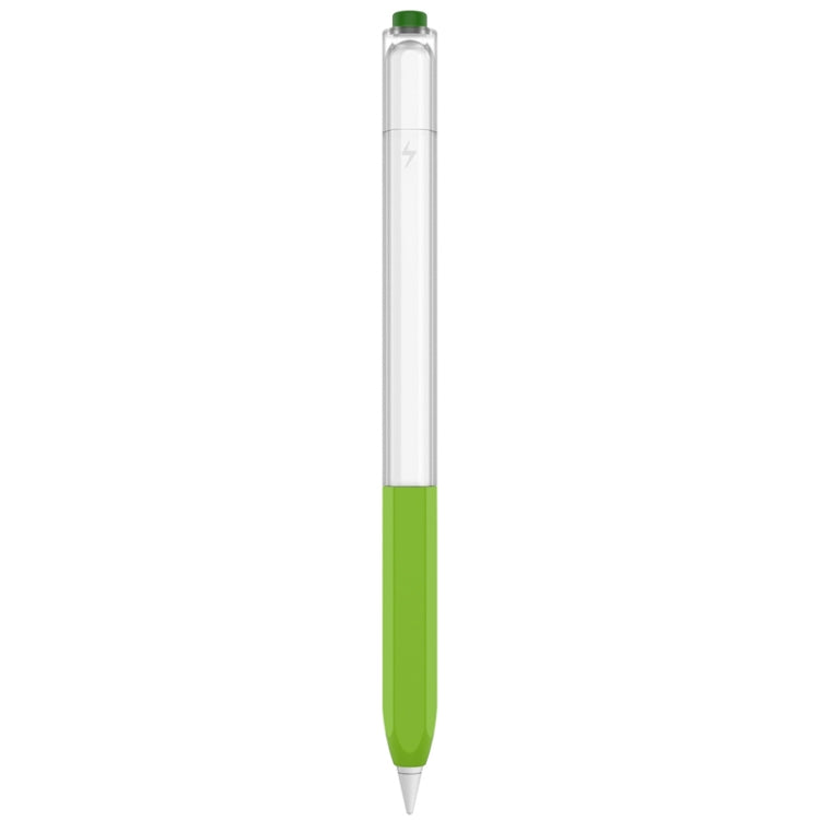 For Apple Pencil 2 AhaStyle PT-LC05 Jelly Style Translucent Silicone Protective Pen Case(Matcha Color) by AhaStyle