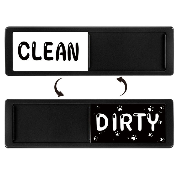 Dishwasher Magnet Clean Dirty Sign Double-Sided Refrigerator Magnet(Black Cat Claw) by bashfashion