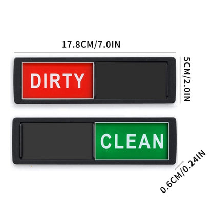 Dishwasher Magnet Clean Dirty Sign Double-Sided Refrigerator Magnet(Silver- Cat Claw) by bashfashion