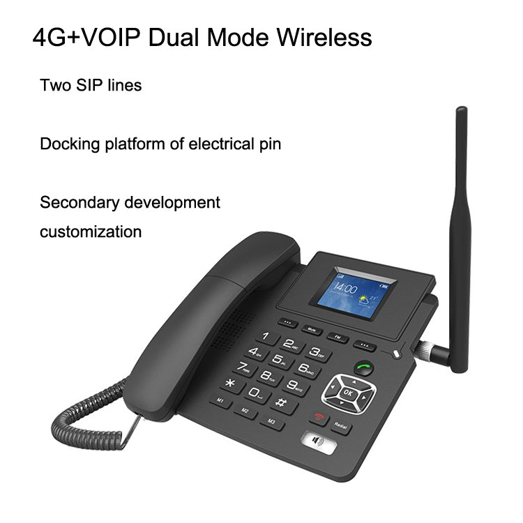 P03 4G+VOIP Dual Mode Wireless Fixed Line SIP Network Phone IP Enterprise Office Phone Wireless Landline by bashfashion