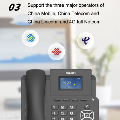 P03 4G+VOIP Dual Mode Wireless Fixed Line SIP Network Phone IP Enterprise Office Phone Wireless Landline by bashfashion
