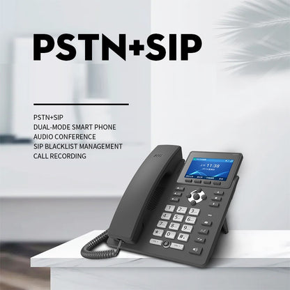 S135 PSTN+SIP Dual Mode Recording Smart Phone 6 Ways VOIP Network Phone IP Phone by bashfashion