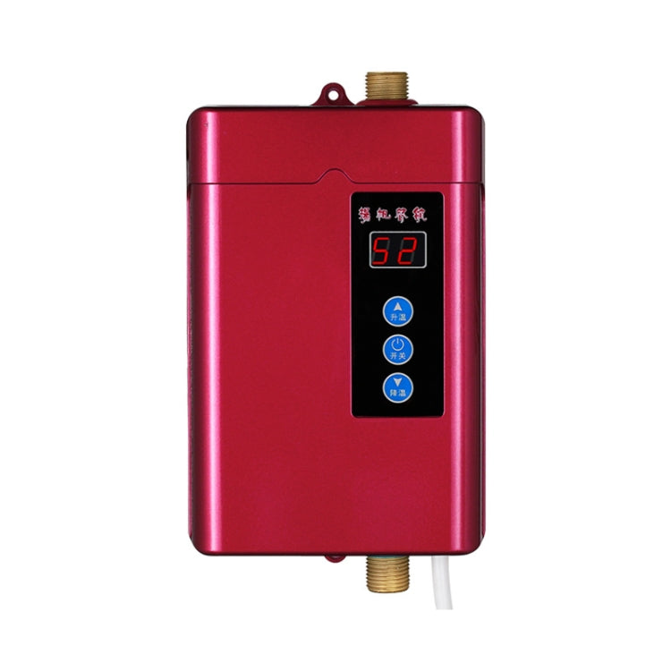 US Plug 3000W Electric Water Heater With Remote Control Adjustable Temperate(Red) by bashfashion