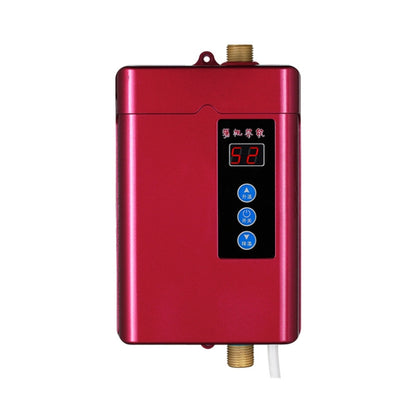 UK Plug 3000W Electric Water Heater With Remote Control Adjustable Temperate(Red) by bashfashion