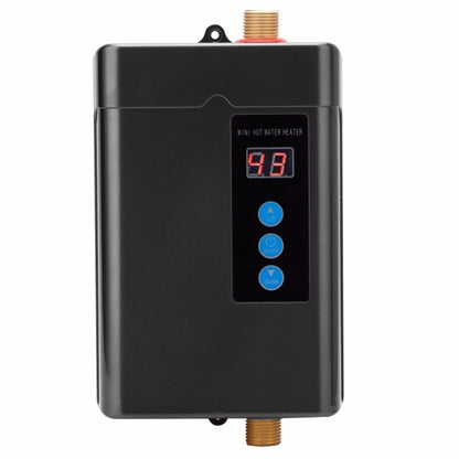 UK Plug 3000W Electric Water Heater With Remote Control Adjustable Temperate(Black) by bashfashion