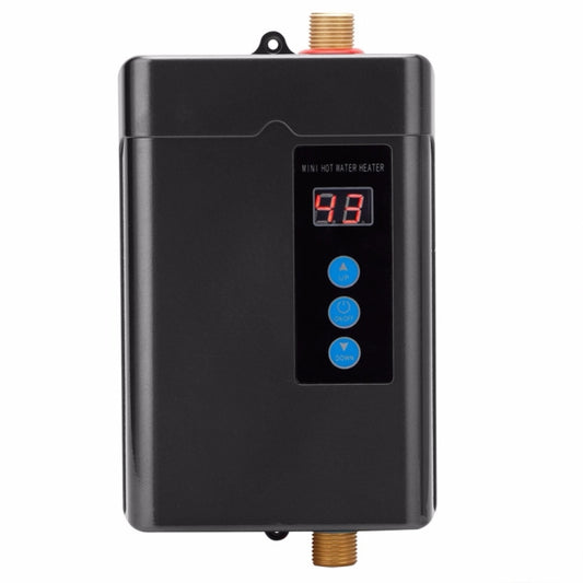 UK Plug 3000W Electric Water Heater With Remote Control Adjustable Temperate(Black) by bashfashion