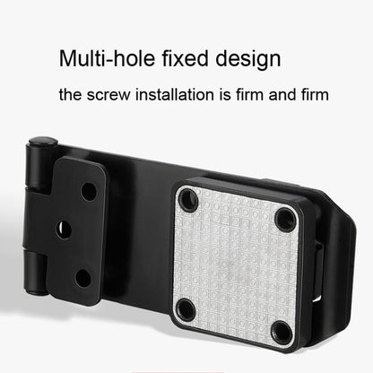 Stick Nail Dual Use Free Punch Cabinet Door Combination Lock Anti-Theft Drawer Lock, Style: Two Hole 3 inch Black by bashfashion