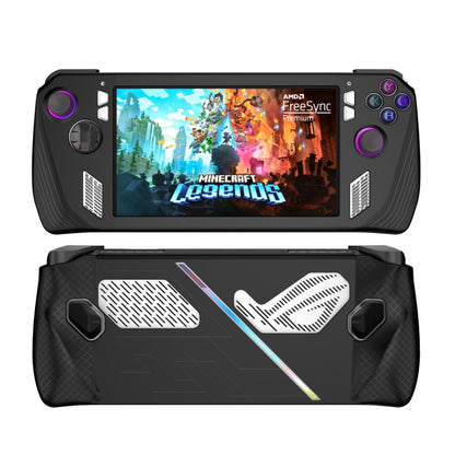 For ASUS ROG Ally Game Console Silicone Protective Cover Spray Oil Case(Black) by bashfashion