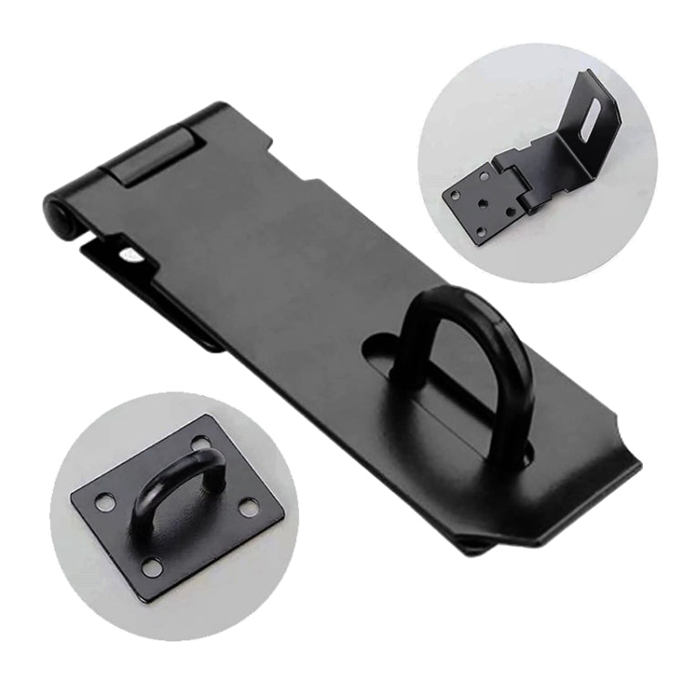 4 inch Buckle 201 Stainless Steel Waterproof Lock Cabinet Door Hanging Lock Tool by bashfashion