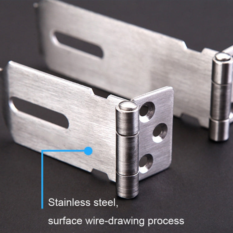 4 inch 304 Stainless Steel Locking Plate Anti-Theft Hitch by bashfashion