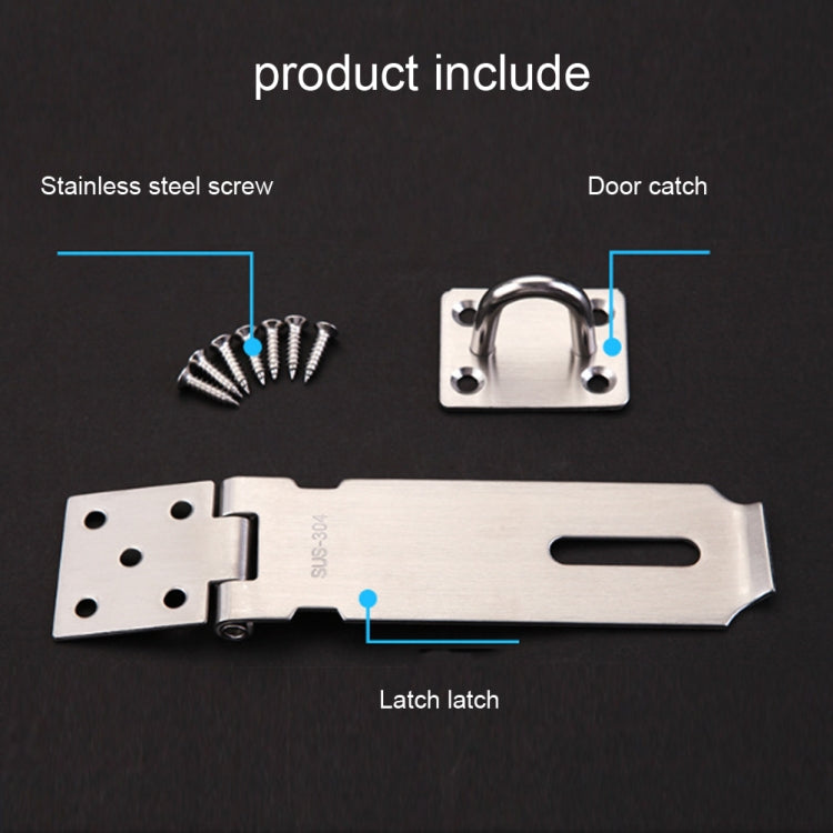 4 inch 304 Stainless Steel Locking Plate Anti-Theft Hitch by bashfashion