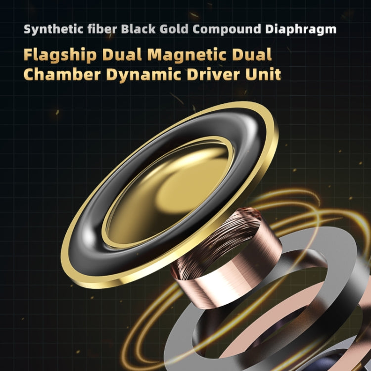 CVJ In-Ear Wired Gaming Earphone, Color: Black by CVJ