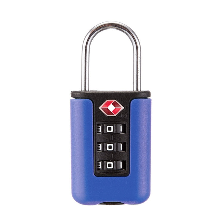 TSA Customs Code Lock Travel Luggage Lock Mini Contrast Color Design Combination Padlock(Purple Blue) by bashfashion