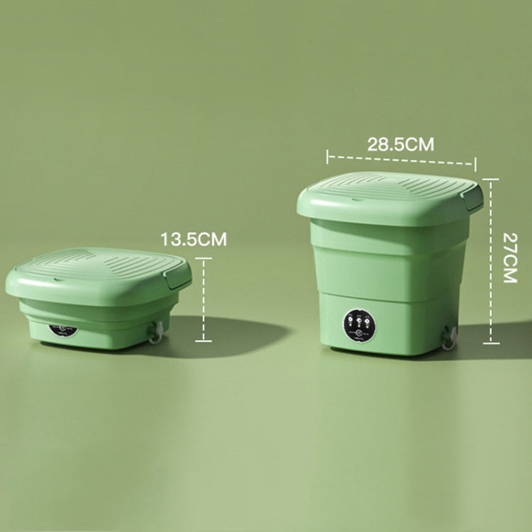4.5L Mini Portable Folding Household Washing Machine Underwear Washer, Color: Fruit Green(EU Plug) by bashfashion