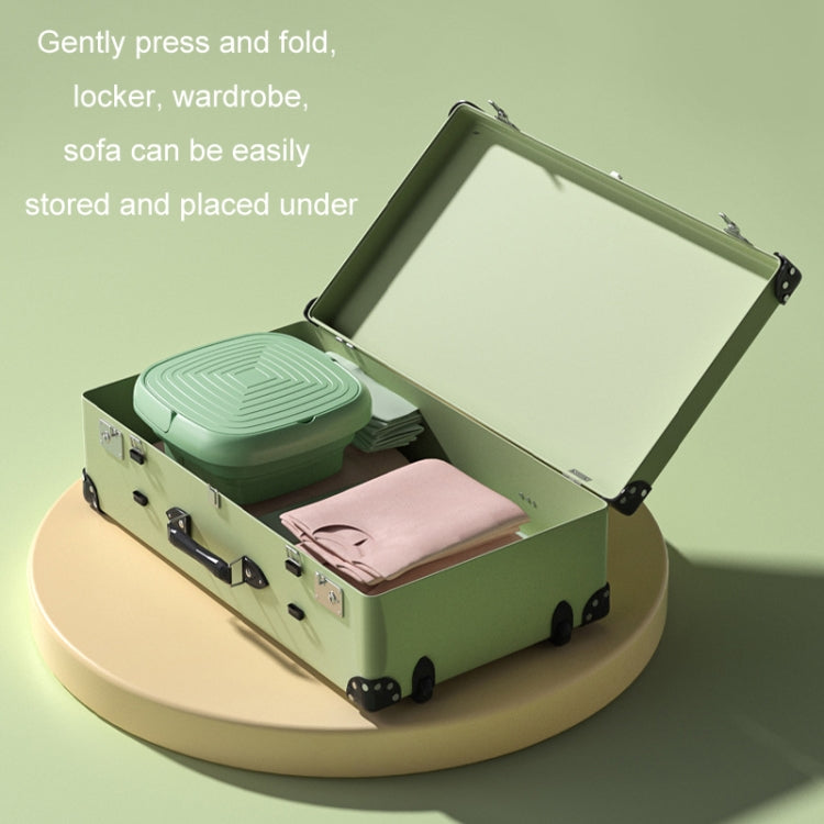 4.5L Mini Portable Folding Household Washing Machine Underwear Washer, Color: Fruit Green(EU Plug) by bashfashion