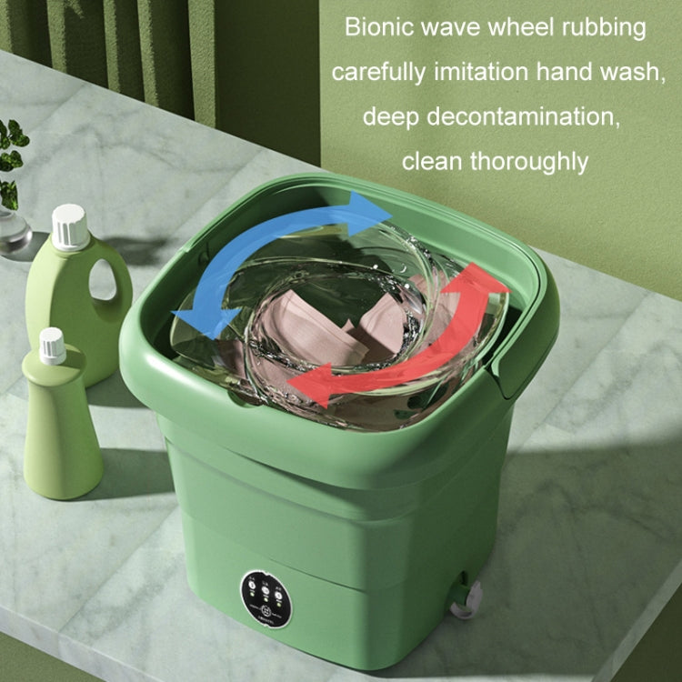 4.5L Mini Portable Folding Household Washing Machine Underwear Washer, Color: Fruit Green(UK Plug) by bashfashion