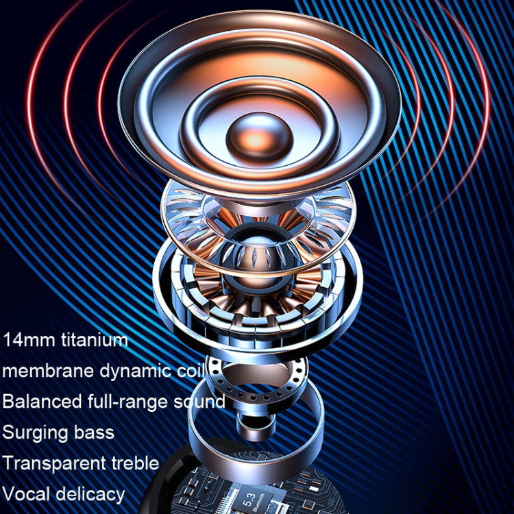 Clip-on Wireless Bluetooth Earphone With Digital Charging Compartment(White) by bashfashion