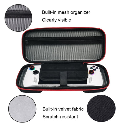 For ASUS ROG Ally Game Console Portable PU Waterproof Storage Box(Red) by bashfashion