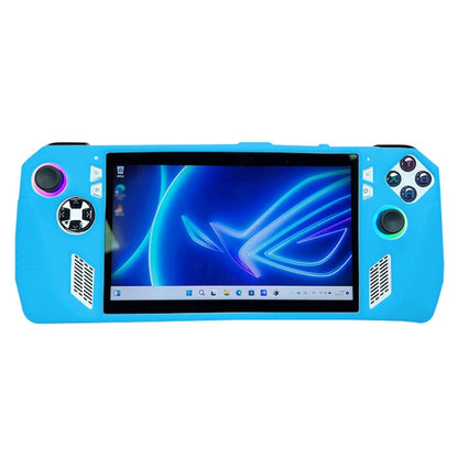 For ASUS ROG Ally Handheld Game Console Silicone Drop-proof Protective Case All-inclusive Case(Blue) by bashfashion