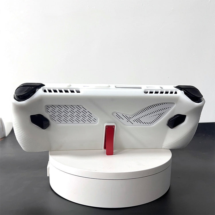 For ASUS ROG Ally Handheld Game Console Silicone Drop-proof Protective Case All-inclusive Case(Black) by bashfashion