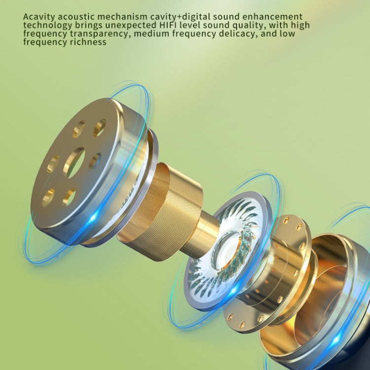 Business Binaural Digital Display Clip-On Bluetooth Earphone With Charging Compartment(White+Gray) by bashfashion