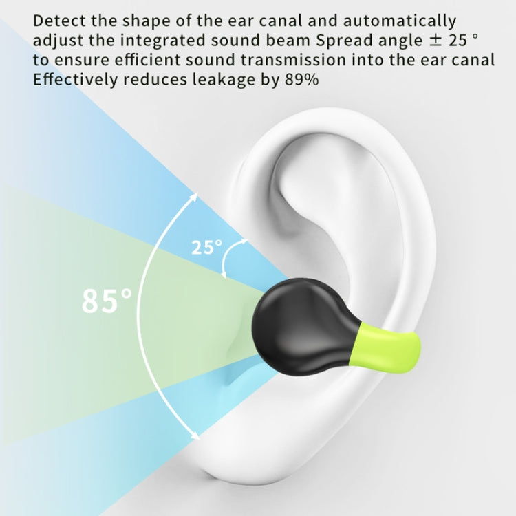 Business Binaural Digital Display Clip-On Bluetooth Earphone With Charging Compartment(White+Gray) by bashfashion