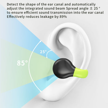 Business Binaural Digital Display Clip-On Bluetooth Earphone With Charging Compartment(Black+Green) by bashfashion