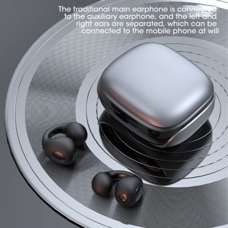 JX80 TWS Wireless Bone Conduction Clip-On Ear Noise Reduction Bluetooth Headset(Skin Color) by bashfashion