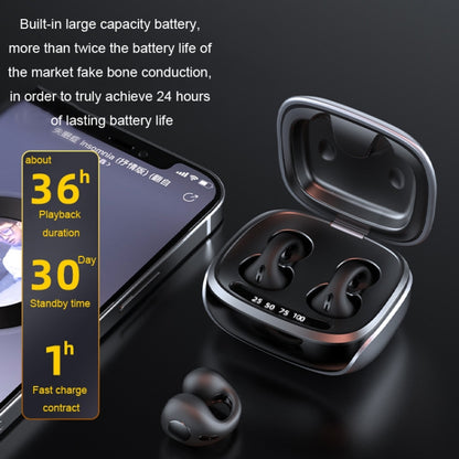 JX80 TWS Wireless Bone Conduction Clip-On Ear Noise Reduction Bluetooth Headset(Skin Color) by bashfashion