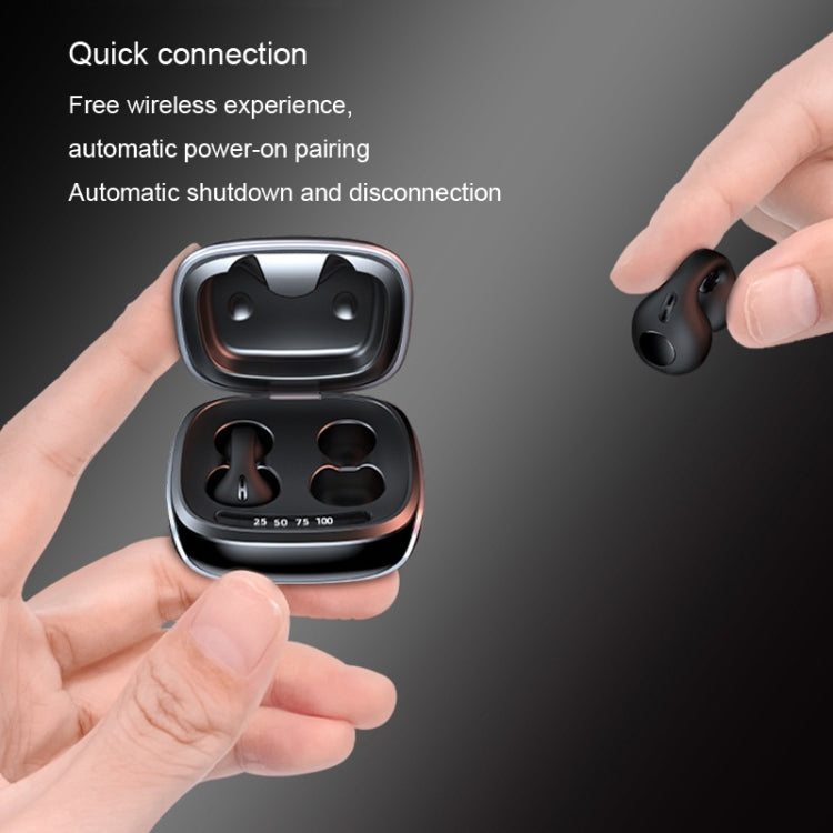 JX80 TWS Wireless Bone Conduction Clip-On Ear Noise Reduction Bluetooth Headset(Skin Color) by bashfashion