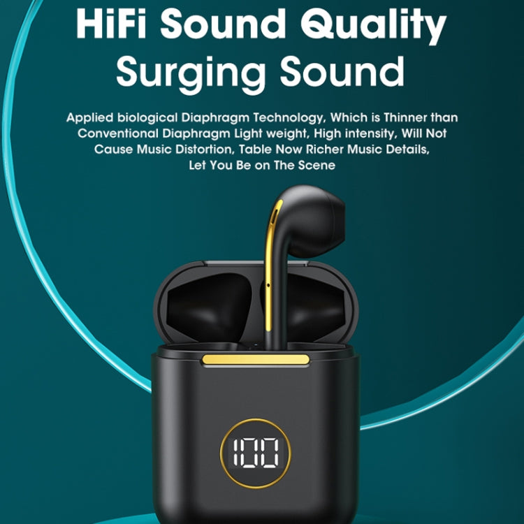 X1 TWS LED Digital Display Wireless Noise Reduction Sport Bluetooth Headphone(Purple) by bashfashion