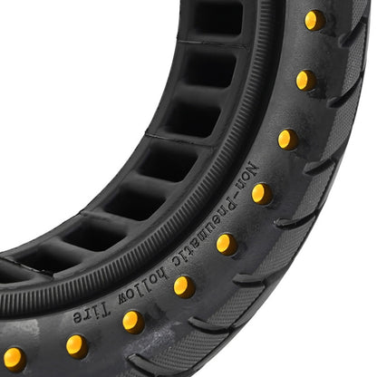 For Ninebot MAX G30 Electric Scooter 10x2.5 Inflatable Honeycomb Solid Run-flat Tire(44mm Slot Blue) by bashfashion