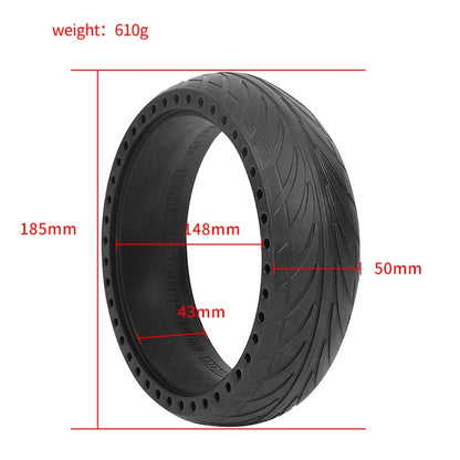 For Ninebot ES1/2/4 Scooter 8x2.125 Inch Outer No Need to Inflate Tire(Black) by bashfashion