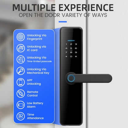 C91 Tuya Smart WiFi Password Fingerprint Electronic Door Lock(Bronze) by bashfashion