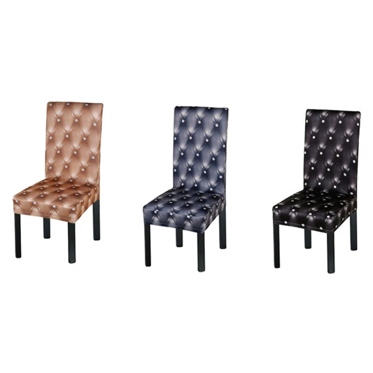 Anti-Fouling Household Chair Cover Dining Chair Sleeve One-Piece Stretch Chair Cover(Champagne) by bashfashion