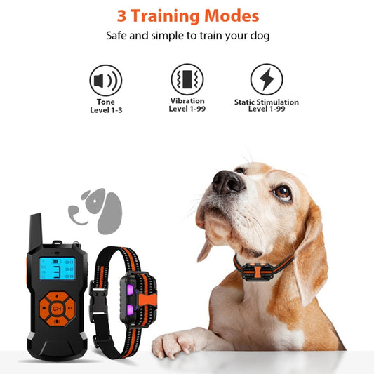 Electronic Remote Control Dog Training Device Pet Training Shock Collar, Specification: For-One-Dog by bashfashion