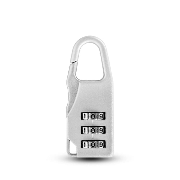 Outdoor Travel Backpack Password Hanging Lock Zinc Alloy Suitcase Anti-theft Lock(Silver) by bashfashion
