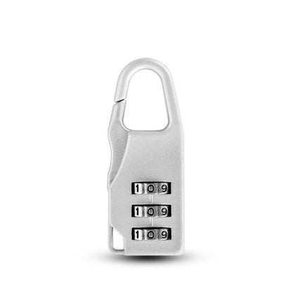Outdoor Travel Backpack Password Hanging Lock Zinc Alloy Suitcase Anti-theft Lock(Silver) by bashfashion
