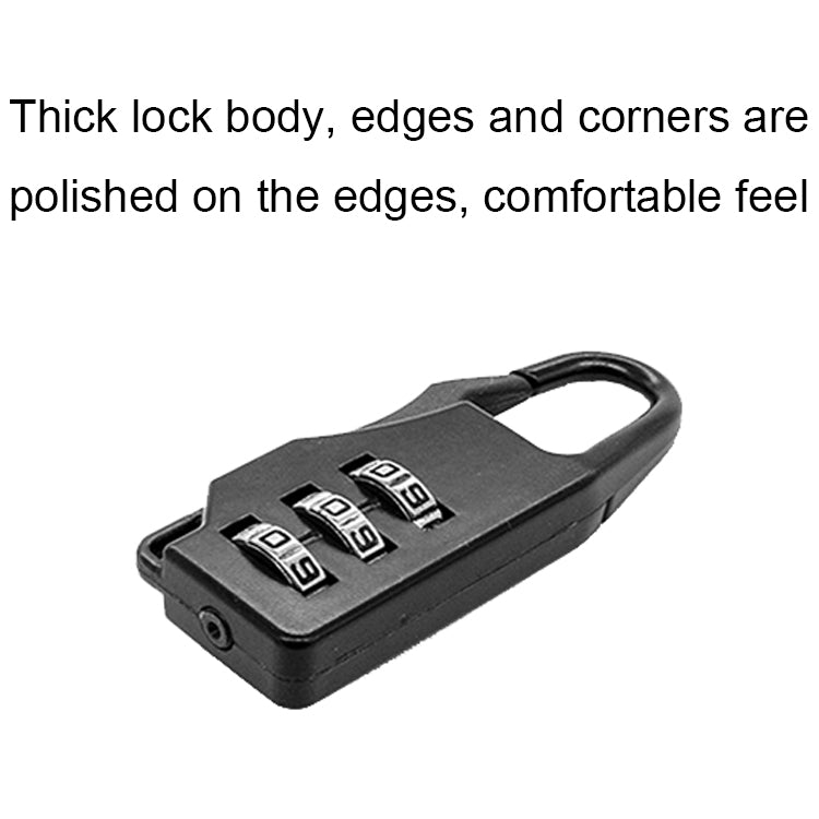 Outdoor Travel Backpack Password Hanging Lock Zinc Alloy Suitcase Anti-theft Lock(Red) by bashfashion