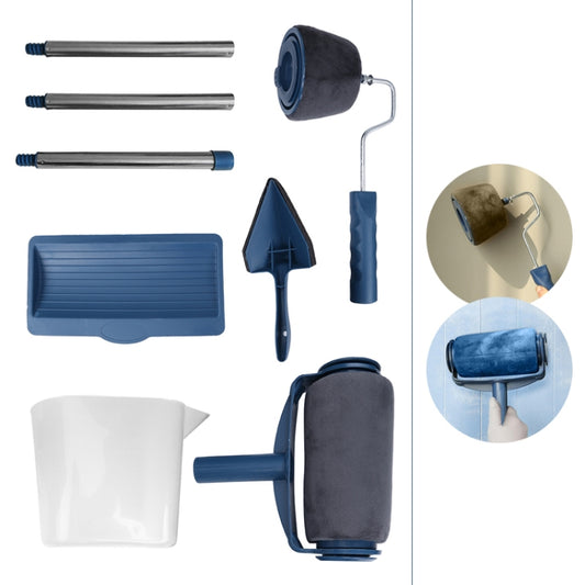 5pcs /Set Seamless Wall Decorative Paint Roller Brush Multifunctional Sponge Paint Painting Tools by bashfashion