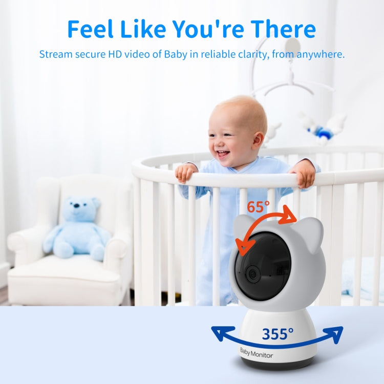5 Inch HD Baby Monitor Wireless Wifi Baby Care Camera EU Plug by bashfashion