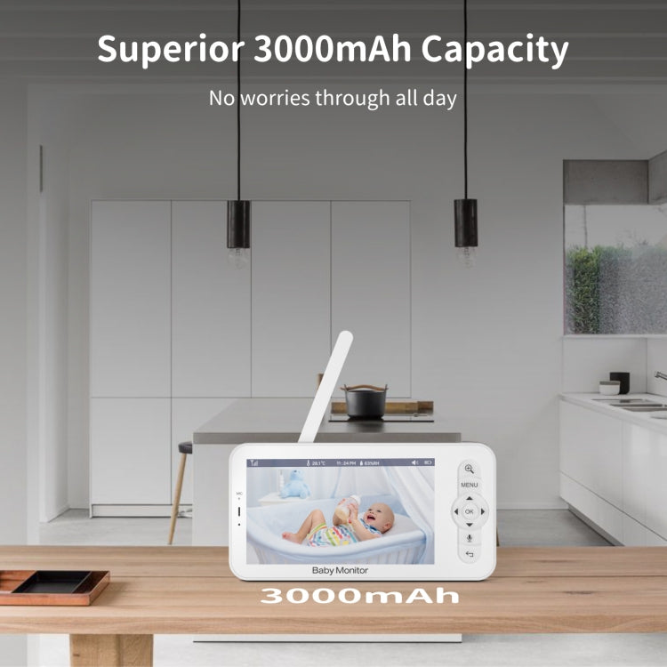 5 Inch HD Baby Monitor Wireless Wifi Baby Care Camera AU Plug by bashfashion