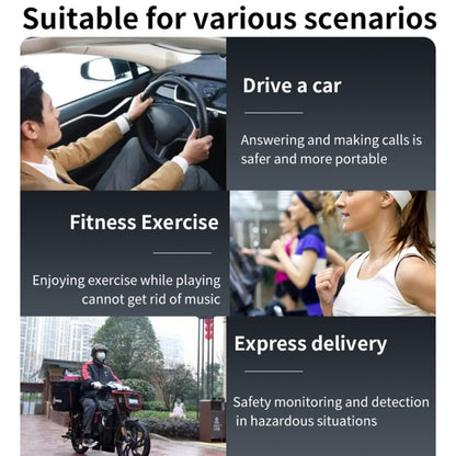 Digital Display Invisible Mini Leisure Stereo Binaural Bluetooth Earphones With Charging Compartment(White) by bashfashion