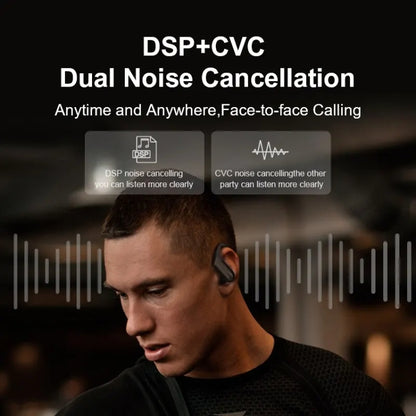 TWS Ear-mounted Noise Reduction LED Dual-battery Display Bluetooth Earphones(T16 Blue) by bashfashion