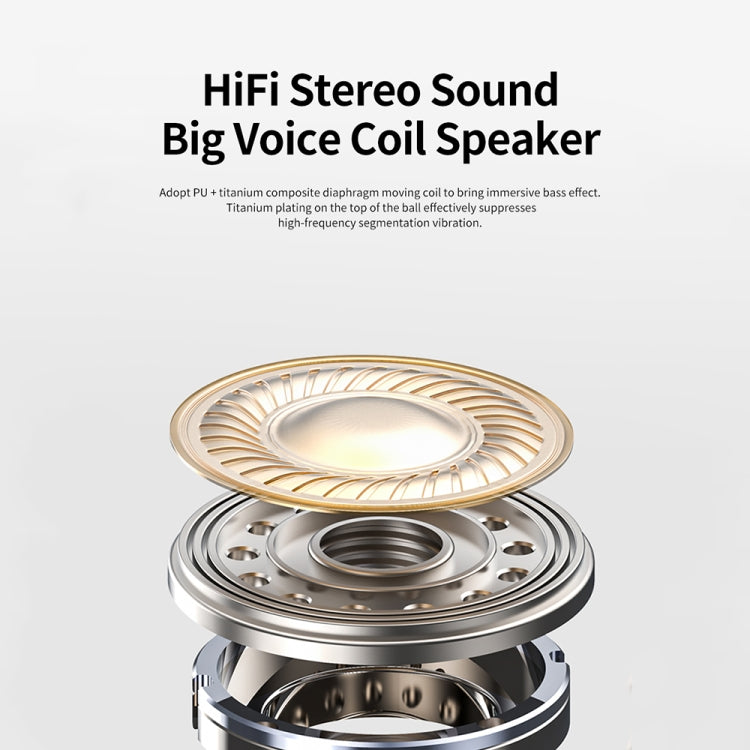 TWS Ear-Mounted LED Digital Display Noise Reduction Bluetooth Earphones With Power Bank Function(Blue) by bashfashion