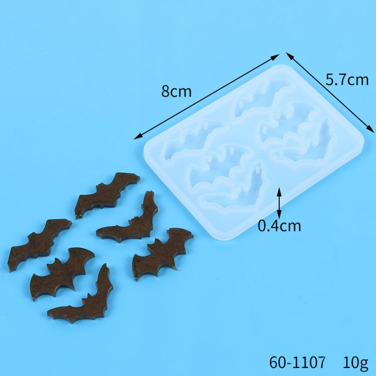 DIY Crystal Glue Mold Halloween Earrings Necklace Pendant Patch Silicone Mold(60-1107) by bashfashion