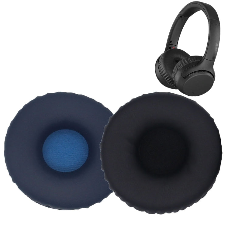 2pcs For Sony WH-XB700 Headphone Sponge Leather Case Earmuff Protective Cover(Black) by bashfashion
